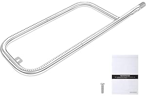QuliMetal 41862 Grill Burner for Weber Q2200, Q2000, Q220, Q200 Grills, 396000, 396001, 396002, 566002, 53060001, 54060001, 304 Stainless Steel Q2000 Burner Tube Part for 69956, 20.5"