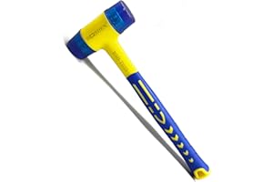 BOOSDEN Double-Faced Rubber Mallet Hammer, Shockproof Anti-Slip Small Hammer, 30mm