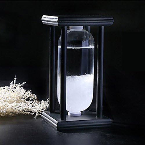 KALENDS Creative Transparent Storm Glass Weather Forecast The Wood Base- Best Gifts for Stylish Person