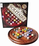 New Deluxe Solitaire Coffee Table Game Vintage Toy for Puzzlers and Collectors