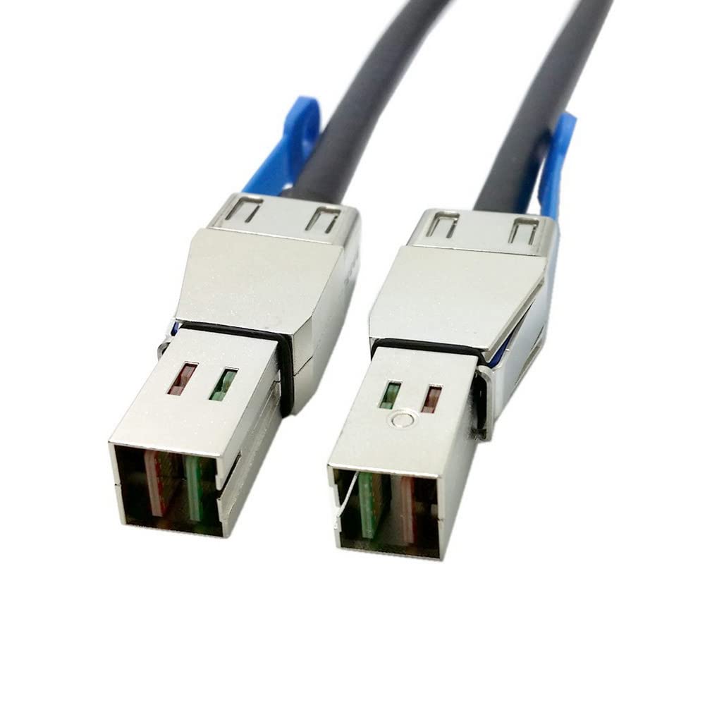 CY Mini SAS HD SFF-8644 to Mini SAS High Density HD SFF-8644 Data Server Raid External Cable 50cm 12Gbps