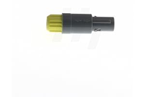 HANGTON CONNECT HangTon 1P Medical Plastic Circular Push-Pull Connector Male Plug PAG Yellow Gray 2pcs (5 Pin, Plug)