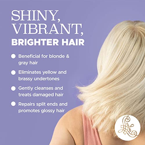 Luseta Purple Shampoo and Conditioner Set for Blonde, Gray Color