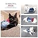 SILD Pet Clothes Dog Jeans Jacket Cool Blue Denim Coat Small Medium Dogs Lapel Vests Classic Hoodies Puppy Blue Vintage Washed Clothes (Plaid Hat,M)