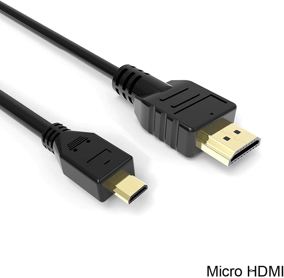 Micro HDMI (Type D) to HDMI - 5 Feet - Compatible with Nikon Coolpix A900, B700, B500, S990, S9700, S9600, S9500, S9400, S700, S6900, S6900, S6600, S6500, S5200, S33, S32