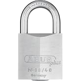 ABUS 88/40 Stainless Brass Lock with 2 Keys for Outdoor, Storage, Gate | 1.58in (40mm) Wide (Keyed Alike, 1)