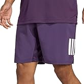 adidas Club 7 inch 3 Stripe Short - Aurora Plum