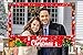 Christmas Photo Booth Prop Frame - Xmas Winter Holiday Party Supplies Decorations (Assembly Needed)