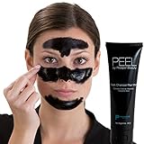 Black Peel Off Mask Charcoal /PEEL by Prosper Beauty/ 3 Ounce Purifying Facial Blackhead Remover Deep Cleaning Aloe Vera Hyaluronic Acid