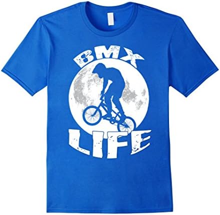 Men's BMX Life BMX Shirt. Coolest BMX Apparel and BMX T Shirt. Small Royal Blue
