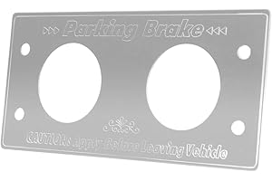 GG Grand General 68620 Stainless Steel Parking Brake Switch Plate for Kenworth