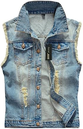Eternal Women Winter Spring Cotton Sleeveless Jeans Denim Vest Jacket Outerwear Clothes (XL, Vest-6)