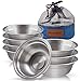 Wealers Stainless Steel Bowl Set - 6 inch Ultra-Portable Dinnerware Round BPA Free Bowls with Mesh Travel Bag for Outdoor Camping | Hiking | Picnic | BBQ | Beach (8 Pack) primary