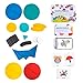 JCREN Wooden Pattern Blocks Set,Animals Jigsaw Puzzle Toy,Montessori Educational Toys,Learn Sorting and Stacking Games for Preschool Toddler Kids Boys Girls (36 Geometric Pieces & 60 Design Cards)