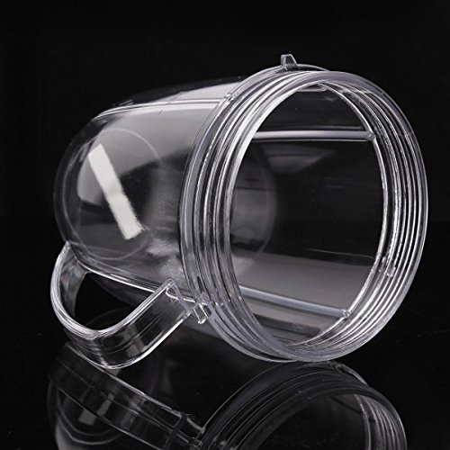 image for UNIQUEBELLA Blender Juicer Replacement Parts, 18 OZ Small Cup with han