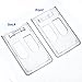 Maxdot Double Card ID Slot Heavy Duty Badge Holders Vertical with Thumb Slots (5)