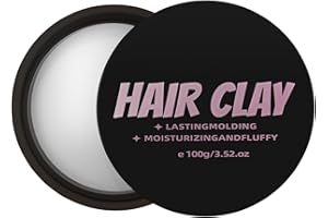 Mlivrom Men’s Hair Clay Matte Pomade, Super Hold Long Lasting Style, Shine And Moisturising, Matte Finish Pomade for All Hair Types