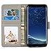 UrSpeedtekLive Galaxy S8 Plus Wallet Case Folio Flip Premium PU Leather Case Cover w/Card Holder Slot Pockets, Wrist Strap, Magnetic Closure Compatible with Galaxy S8 Plus (2017) Loving Tree