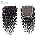 MQYQ Hair Brazilian Deep Wave 3 Bundles with Closure Unprocessed Virgin Hair with 4