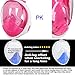 TGNAZET Full Face Snorkel Mask Kids, 180° Easy Breathe and GoPro Compatible with Anti-Fog & Anti-Leak Pink