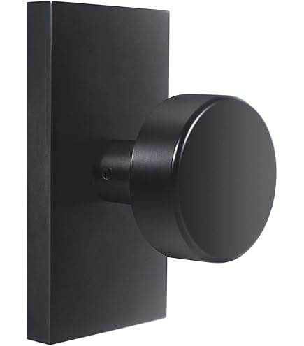 Haidms Black Interior Door Knobs, Zinc-Alloy Heavy Duty Round Matte - View #9