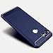 Google Pixel XL 2 Case, Google Pixel XL2 Case, Dretal Carbon Fiber Shock Resistant Brushed Texture Soft TPU Phone case Anti-fingerprint Flexible Full-body Protective Cover For Google Pixel 2 XL (Navy)