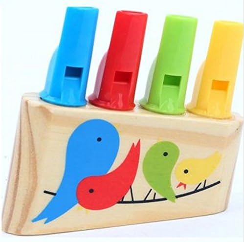 Rainbow Panpipe Wooden Toy Birds Whistling Musical Eduactional Kids Gift by Micro Shops