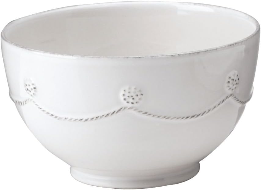 Berry and Thread Round Cereal / Ice Cream Bowl by Juliska - Whitewash