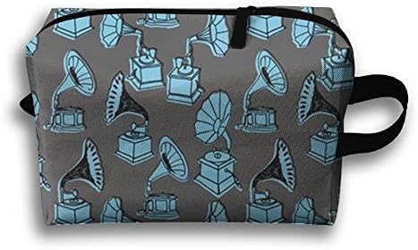 Phonograph Music Travel Cosmetic Bag For Women TeenFashion Cosmetic Pouch Leisure Storage Pouch Bag
