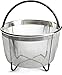 Kitchen Universum Instant Pot Steamer Basket 6 Qt With Silicone Handle and Non-Slip Legs (Insta Pot 6 Quart)