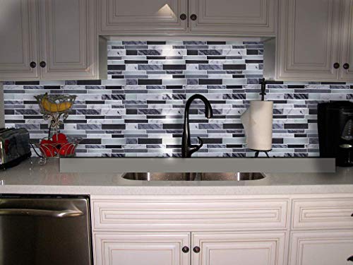 Vamos Tile Premium Anti Mold Peel and Stick Tile Backsplash,Stick On Backsplash Wall Tiles for Kitchen & Bathroom-Removable,Self Adhesive-11.25" x 10" (6 Sheets)