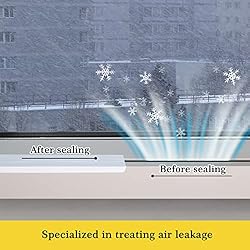 fowong Window Weather Stripping Tape, White Window