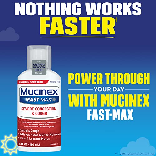 Congestion and Cough Liquid, Mucinex FastMax Severe Congestion and