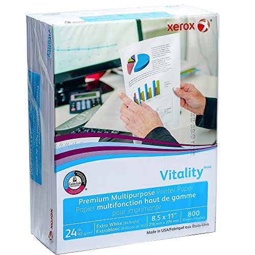 Xerox Premium Quality Multipurpose Printer Paper, Extra White, ColorLok