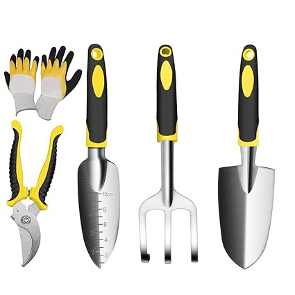 Ylx Gartenwerkzeug Set 5 Teiliges Gartengerate Aus Edelstahl