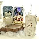 Flever Dollhouse Miniature DIY House Kit Creative Room With Furniture and Cover for Romantic Valentine's Gift(Fantasy Dream Of Ice)