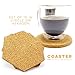 Kitchables Absorbent Cork (Circle) Best Coaster for Drinks in Office, Home, or Cottage, 1