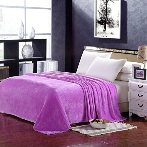 Blanket Plush Nap Faux fur Solid color Flannel Super soft Warm Extra silky Lightweight -M 50x70cm(20x28inch)