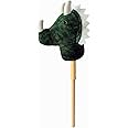 PonyLand: Music Stick Animal - Green Dinosaur - Music Button, Sturdy Two-Piece Stick W/Colorful Soft Plush Animal Head, Pretend Play, Kids Ages 3+