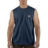 Carhartt Men's Relaxed Fit Heavyweight Sleeveless Pocket T-Shirt
