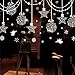 SWORNA Holiday Series SN-64 Merry Christmas Ball Star Snowflakes Decoration Removable Vinyl Wall Window Door Mural Decal Sticker Retail Store/Coffee House/Restaurant/Supermarket/Dress Shop 30