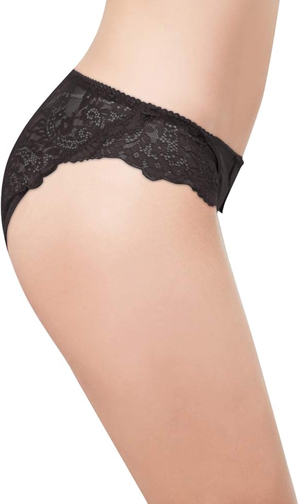 KUKOME Women's Lace Underwear Birefs Soft Hipster Panties Comfort Bikini Underwear for Ladies at  Women’s Clothing store