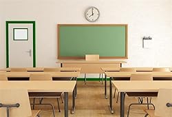 AOFOTO 6x4ft Classroom Backdrop Blackboard Platform