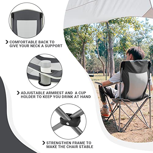 KingCamp Camping Chair Portable Fold Up Quad Chair Lightweight Soccer