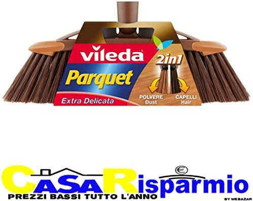 Vileda 2 in 1 Broom Parquet brown - Image 4