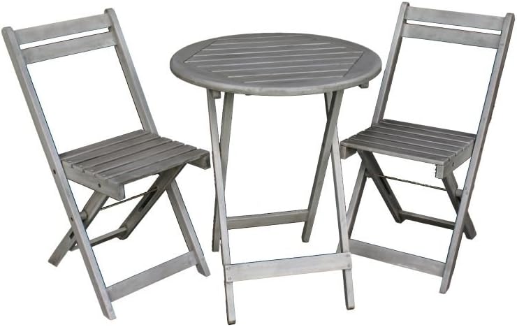 Amazon.de Balkon Möbel Set Bistrotisch mit 2 Stühlen Balkonmöbel