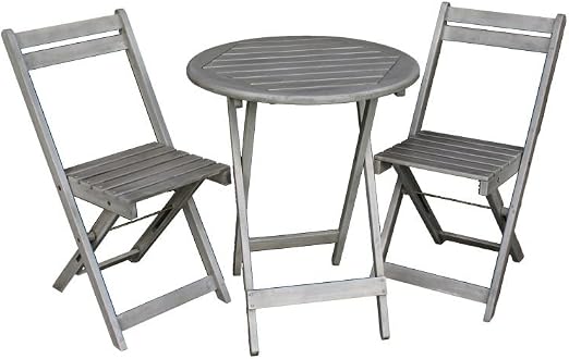 Juego de muebles de jardín | Mesa con 2 sillas | Muebles de balcón ...