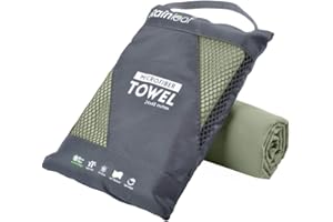 Rainleaf Microfiber Towel Perfect Travel & Gym & Camping Towel. Quick Dry - Super Absorbent - Ultra Compact - Lightweight. Su