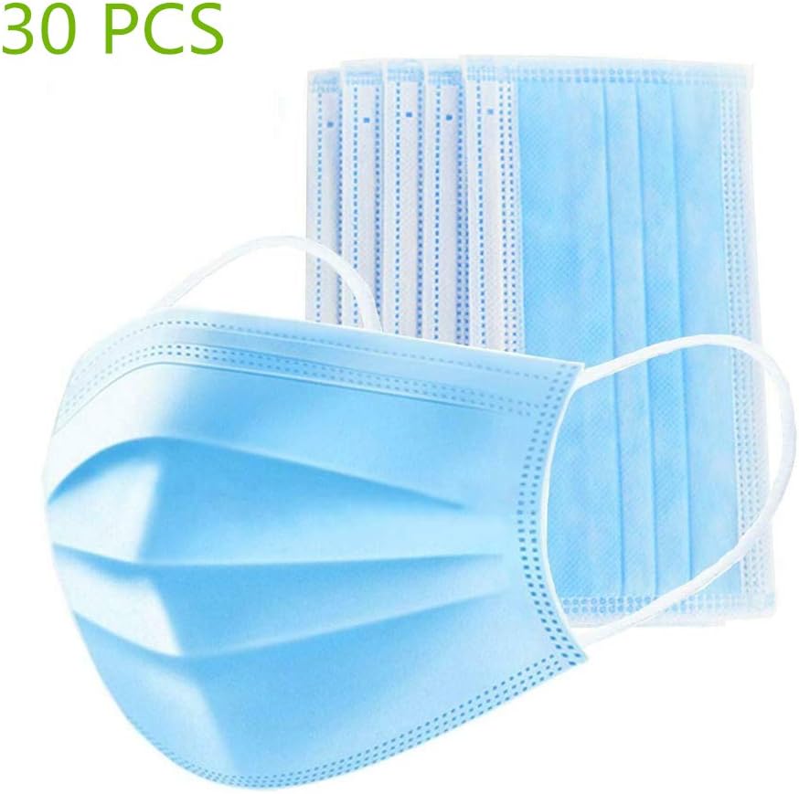 50PCS 3-Layer Disposable Face Ma-SKS Adult Anti-Fog Haze Dustproof Earloop Mouth Face Ma-sk Non-Woven Fabrics Ma-sk