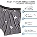 Woolly Clothing Men's Merino Wool Boxer Brief - Everyday Weight - Wicking Breathable Anti-Odor